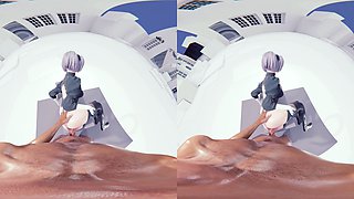 Two 3d cartoon cuties are ready for their bath