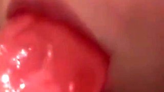 YoungEnglishBBW sucking my dildo BBC deepthroat traning