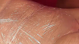 Foil Mummification with Womanizer Toys Turns to Post Orgasm Torment with a Second Orgasm