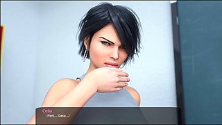 Sexy teacher in uncensored hentai with huge tits