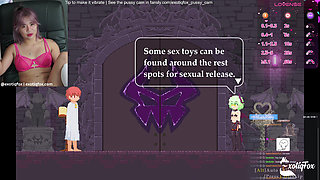 Dick Hungry Sluts! Castle of Tempation Part 1 ExotiqFox Gamer Girl Gooning Live Masurbation