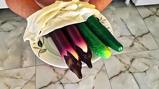 Dominatrix Nika - Anal Games In The Kitchen Fucks Her Slaves Ass With A Cucumber