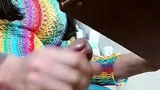 Jerking off shemale tranny solo play