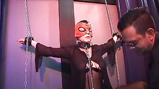 Masked German bitch enjoys hot BDSM fuck