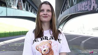 GERMAN SCOUT - Butt fuck Casting Skylar Sweet