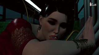 Savita Bhabhi Doggy Style Fuck in Moving Bus - Big Tits Indian MILF Public Sex
