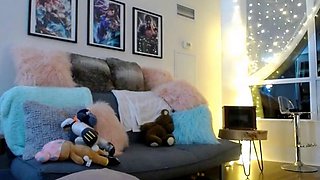 Chubby Brunette Big Boobs Dildo Masturbation