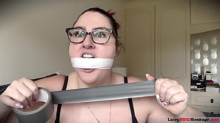 Lacey - Self Gag Fun and Orgasms After Gym Part 1