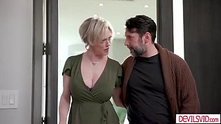 Petite Blonde, Stepdad And Lexi Lore In Husband Ass Fucking Stepdaughter In Law