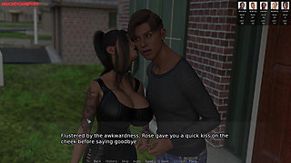 Chubby Goth With Huge Boobs Playing With Hot BBW MILF Landlady - Blacked House 10 3D Porn Game