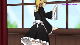 Busty Blonde Maid Will Do Anything to Keep Her Job (HQ Cartoon Sex)