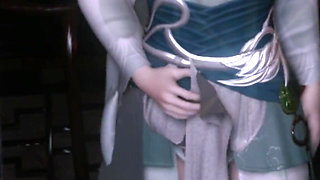 3D Big Boobs Cosplay Model Have Her First Time Gangbang Sex