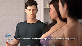 Stepsisters are surprised to see their stepbrother's dick
