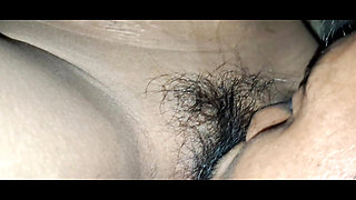 First time My wife pussy eat