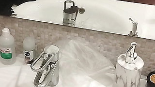 Fucking a married whore in the toilet