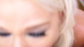 London River Big Tits Long Legs Blonde POV Deepthroat Cum Swallow Blowjob