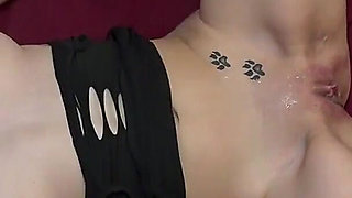 Skinny Moni + Penny Cum on Food Eating Gangbang