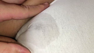 I Spit and Rub Horny Cameltoe Pussy of My Classmate