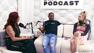 The Brazzers Podcast Episode 2 with Interracial Threesome starring Alexis Fawx, Damion Dayski, Cheerleader Kait