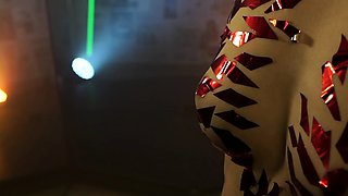 Blonde tight pussy babe solo toy fun in glamour masturbation