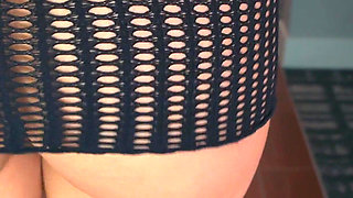 Lizzy Lust - Fashion Show Black Mesh Dress