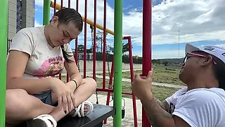 Julianaburning finds crying girl in park and comforts her with hard cock - Amateur Latina Anal
