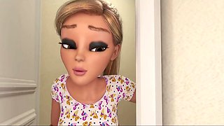 3D Cartoon - Futa Stepmother Fucks Her Little Slut