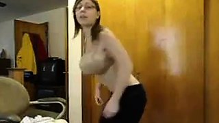 Busty Nerd with Glasses on Webcam
