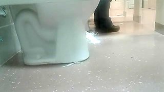 Woman has diarrhea in public restroom