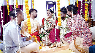 Sudipa Ki Suhagraat - Sudipa's wedding Night with Five Husband GangBang Fucking Full Movie