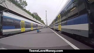 Teenslovemoney - russian beauty (Gina Gerson) fucks stranger for currency