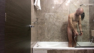The Hot Baths of Jess Sanchez Ends with Cum in the Mouth of Pamela Sanchez