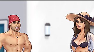 Hilarious adult video with a sultry maid moaning during a summertime saga