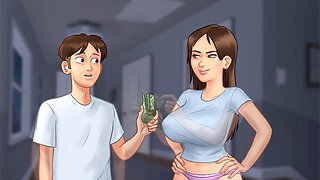 MissKitty2K's reimagined summertime saga features a wild threesome in the lab