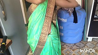 Shivani in Green Saree Getting Ready for Sex. Part 1.