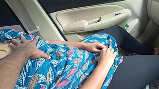 Office Manager Enjoying Hot Romance with Married Colleague Inside Car Part 1