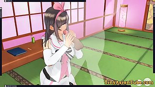 Cm3d2 hentai kizuna ai tastes cock and cum in her pussy