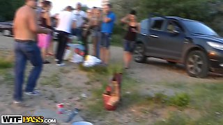 Fetishist Blonde Goes for an Outdoor Fuck