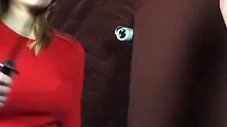 Red domina - slap slave