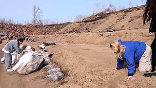 LICKING GIRLS FEET - Sarah And Victoria - Humiliation By