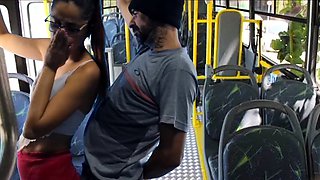 Student is groped and fucked by a stranger on the bus!