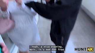 Hunt4k. blonde hotty used her big natural breasts to get back on her boyfriend