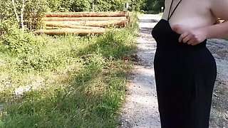 Big Tits Slapped Hard in Public - Bouncy Tits Humiliation & Domination