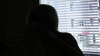 Horny towheaded with big ass wants cash for orgy cumshot,