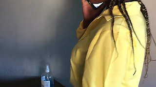 Sexy Hot Lady Got Stuck Under the Table