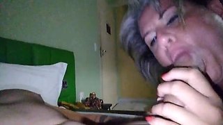 Big Tits MILF Gives Best Blowjob Ever - Creampie Finish