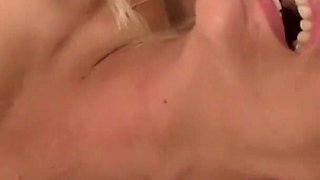 Hot stepmom and stepdaughter share one huge cock and satisfy their horny pussies