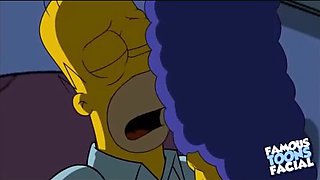 Homer and Marge Simpsons Cartoon Creampie Sex Dream