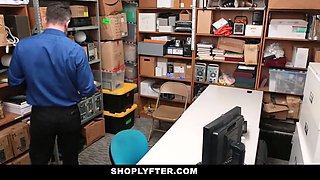 Young blond thief unwillingly pounds the lp officer