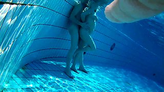 Exciting amateur babes indulge in hot sex action in the pool